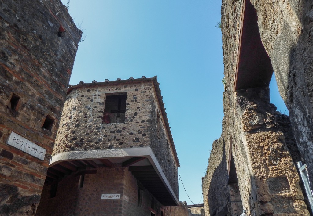 The ruins and brothel of Pompeii in southern Italy