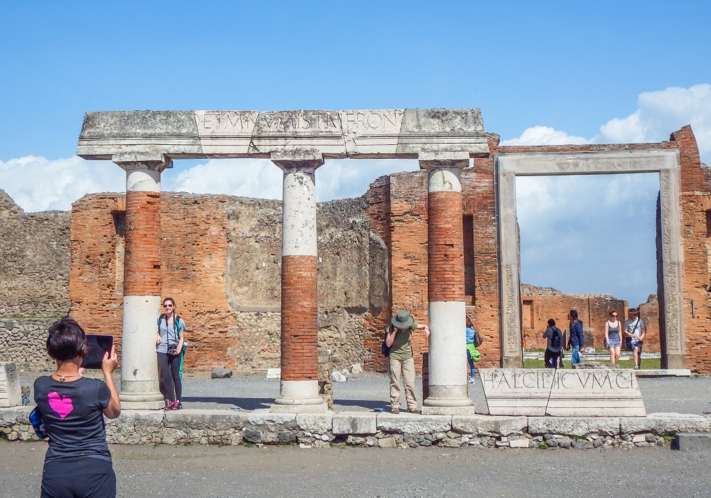 The ruins of Pompeii in southern Italy