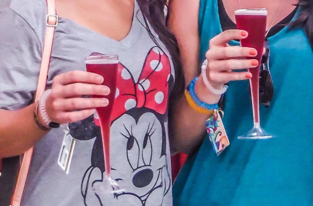 Convenient money wristbands at the EPCOT Food & Wine Festival
