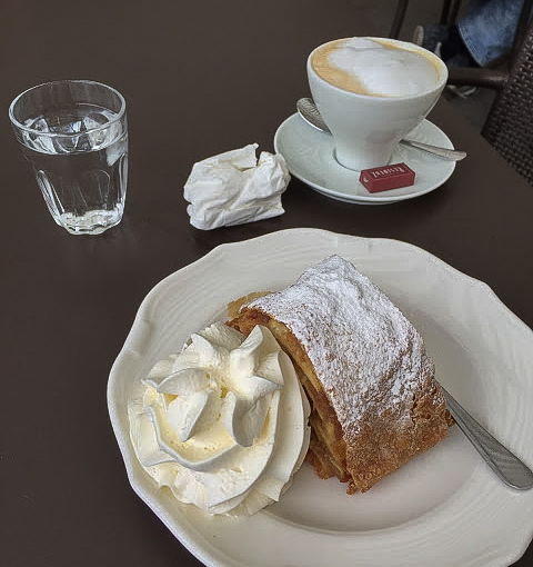 Apple Strudel in Vienna, Austria